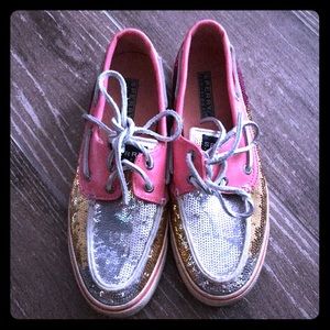 Sperry sequined slip-ons